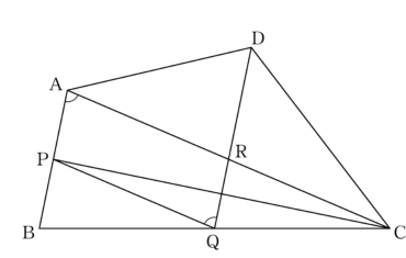 사각형 ABCD와 점 P Q R